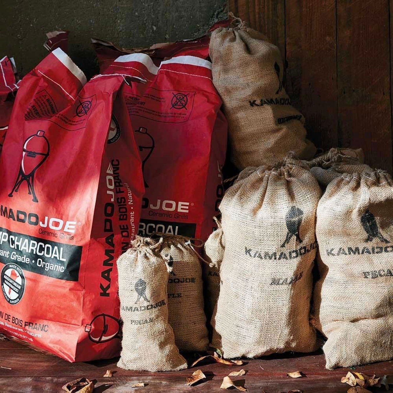 Charcoal Wood and pellets