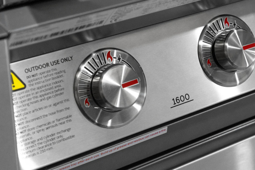 BeefEater 1600S Series 3 Burner Barbecue with Stainless steel Cabinet Trolley and Side Burner BMG1631SBE
