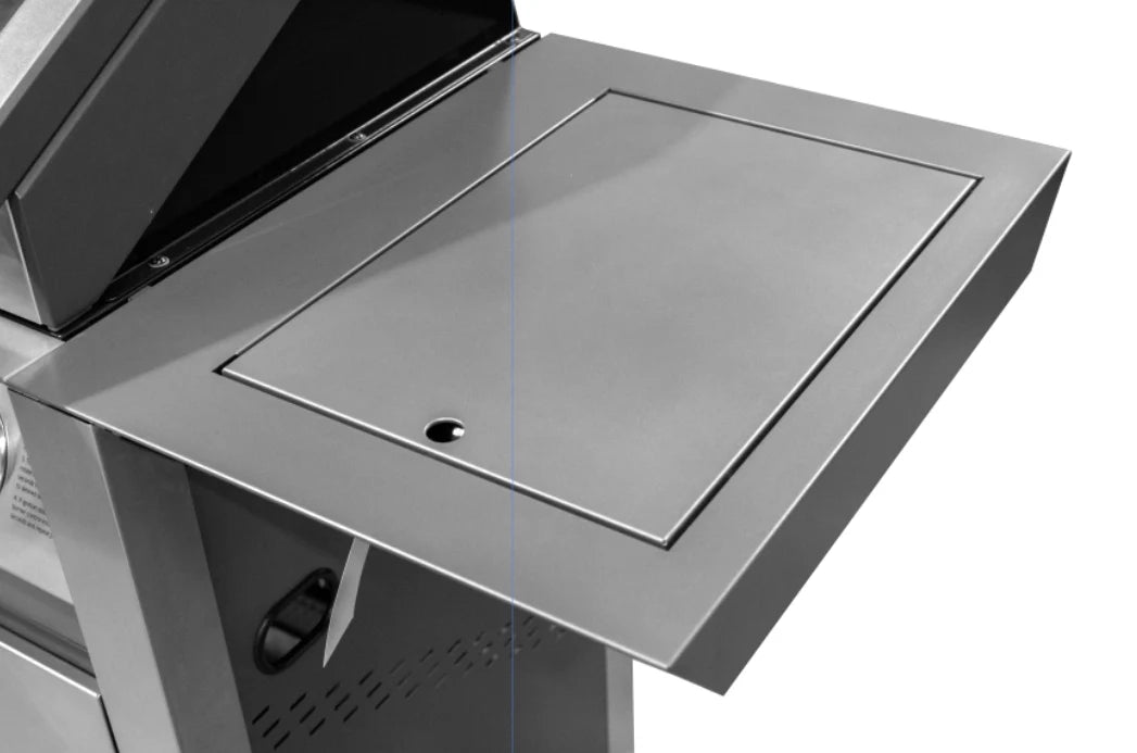 BeefEater 1600S Series 3 Burner Barbecue with Stainless steel Cabinet Trolley and Side Burner BMG1631SBE