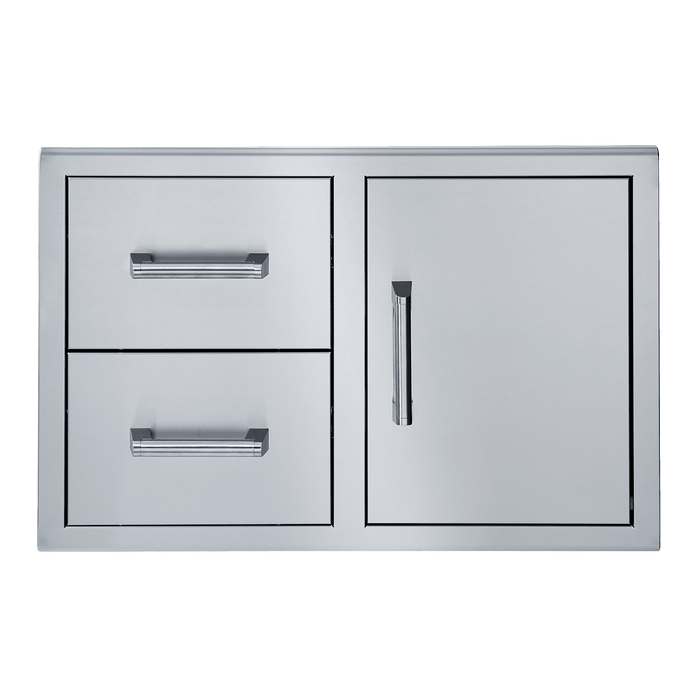 42" Door + Double Drawer – 316 Marine Grade Stainless Steel (CJ42PRO-DDR-316)