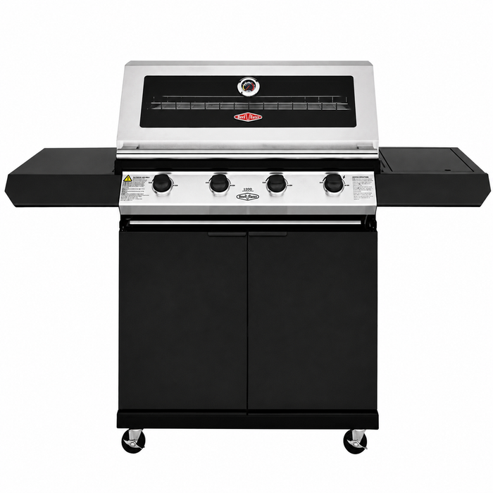 BEEFEATER 1200S 4 BURNER CABINET GAS BBQ & SIDE BURNER BDTR1241SBE
