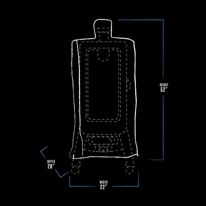 PIT BOSS  PBV3P1 5-Series Wood Pellet Vertical Smoker Cover, Black