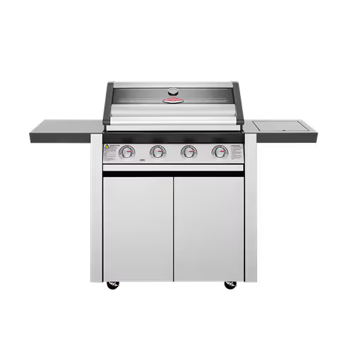 BeefEater 1600 Series 4 burner BBQ, side burner &  stainless steel  trolley BMG1641SA