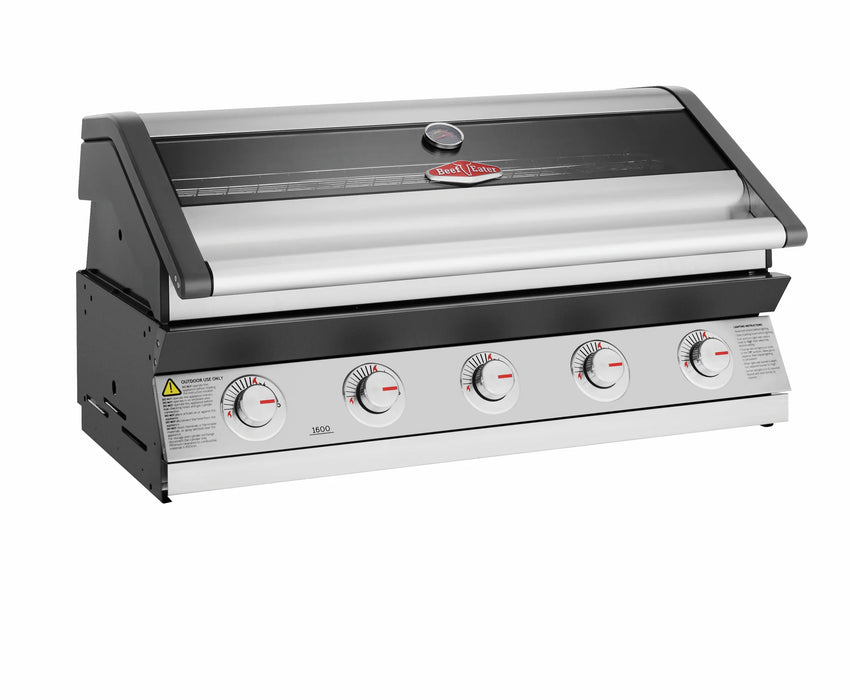 Beefeater 1600S 5 Burner Built-In Gas Barbecue BBG1650SAE Including Built In Brackets BA70HS