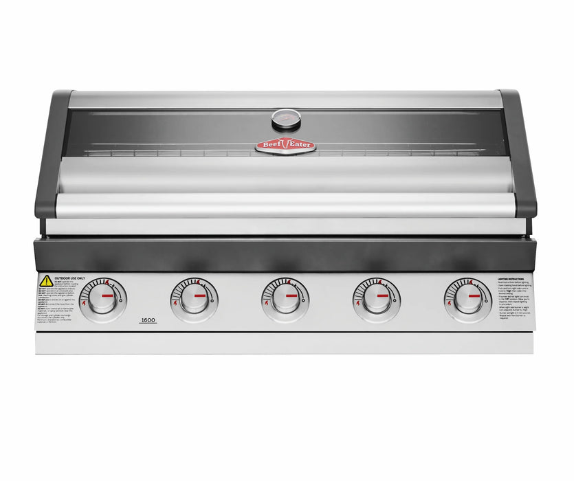 Beefeater 1600S 5 Burner Built-In Gas Barbecue BBG1650SAE Including Built In Brackets BA70HS
