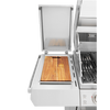 BEEFEATER 7000 PREMIUM 5 BURNER BBQ, SIDE BURNER & TROLLEY BMF7655SA