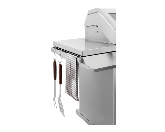 BEEFEATER 7000 PREMIUM 4 BURNER BBQ, SIDE BURNER & TROLLEY BMF7645SA