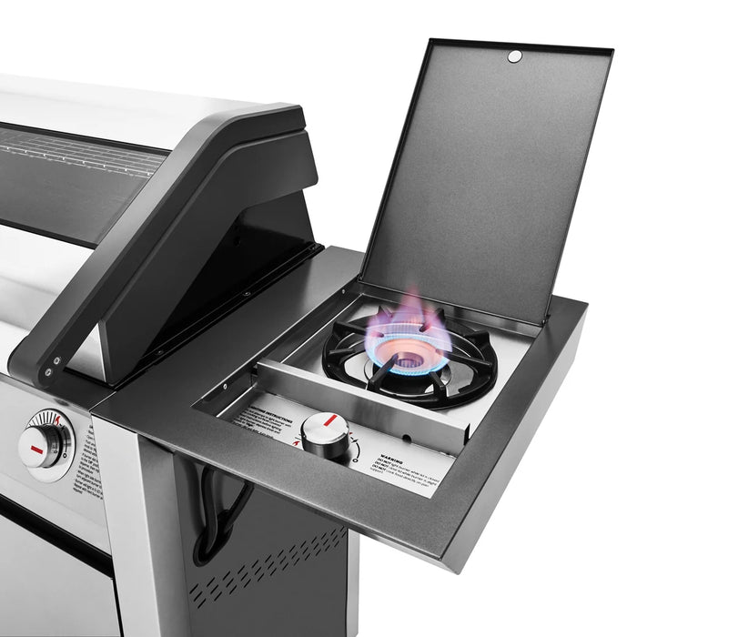 BeefEater 1600S Series 3 Burner Barbecue with Stainless steel Cabinet Trolley and Side Burner BMG1631SBE