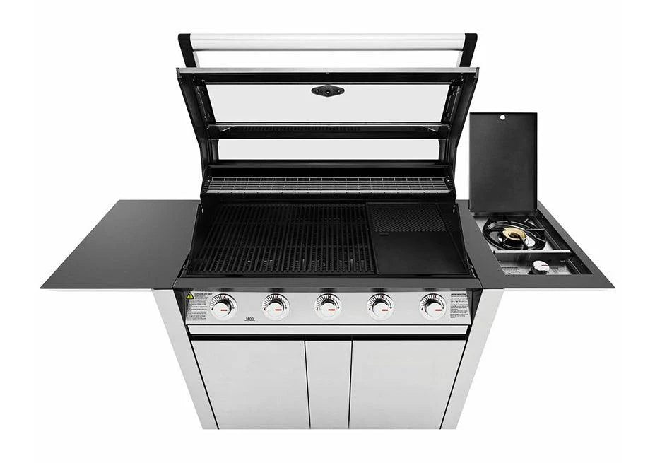 BeefEater 1600S Series - 5 Burner BBQ & Side Burner Trolley (BMG1651SBE