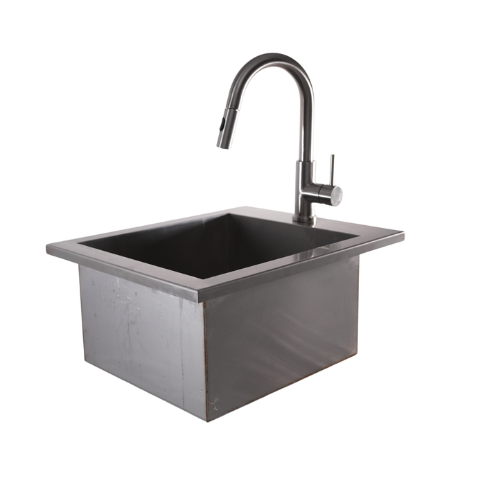 18" Outdoor Sink – 316L Marine Grade Stainless Steel (CJ18PRO-SK-316)