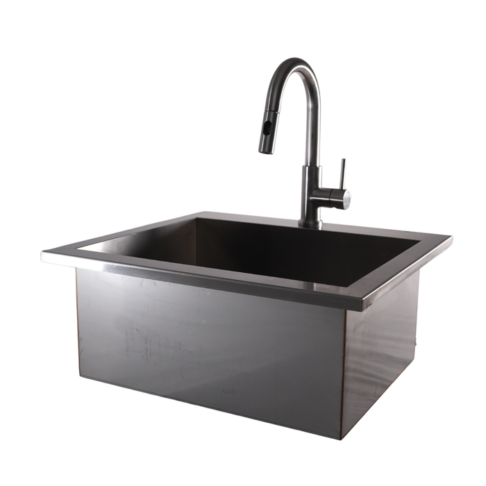 24" Outdoor Sink – 316L Marine Grade Stainless Steel (CJ24PRO-SK-316)