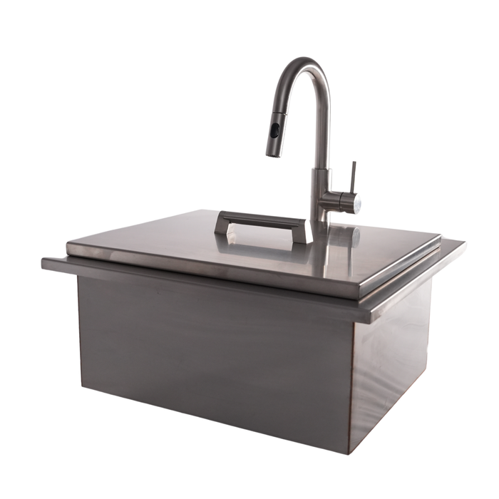 24" Outdoor Sink – 316L Marine Grade Stainless Steel (CJ24PRO-SK-316)