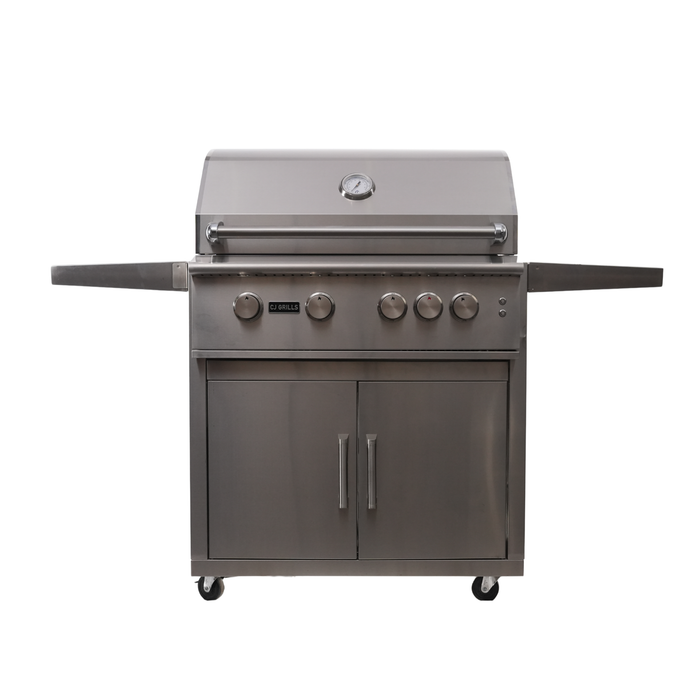 CJ Grills - 32" Pro Compatible Grill Cart Base  (CJ32CB-304)