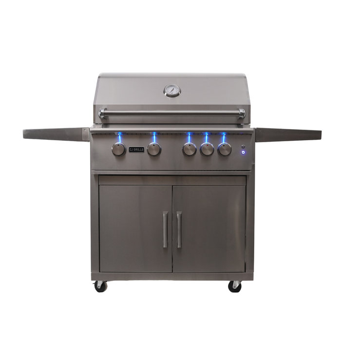 CJ Grills - 32" Pro Compatible Grill Cart Base  (CJ32CB-304)