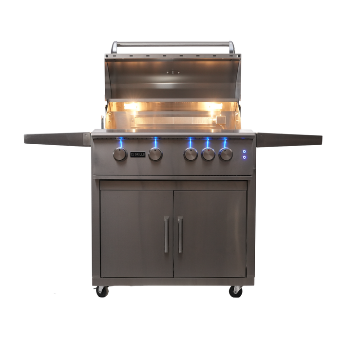 CJ Grills - 32" Pro Compatible Grill Cart Base  (CJ32CB-304)