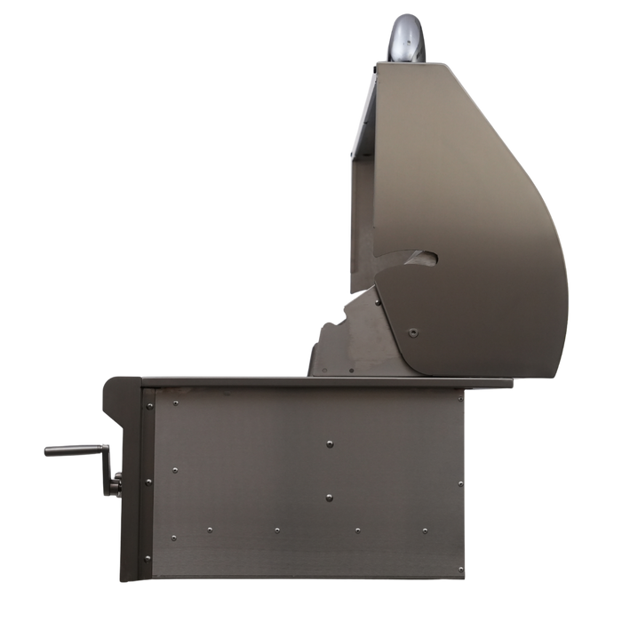 CJ Grills 32" 316 Pro Built-In Charcoal Grill (CJ32PRO-CH-316 marine-grade stainless steel ) includes CJ Grills branded vinyl cover