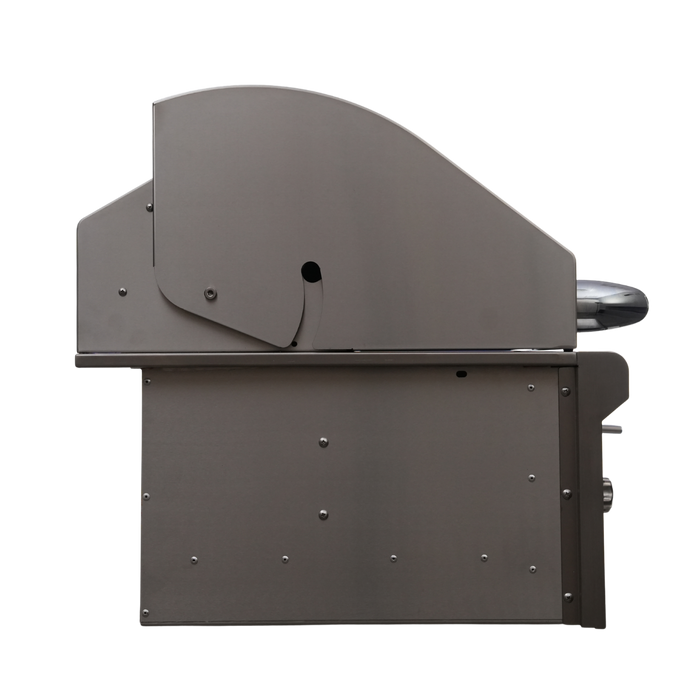 CJ Grills 32" 316 Pro Built-In Charcoal Grill (CJ32PRO-CH-316 marine-grade stainless steel ) includes CJ Grills branded vinyl cover