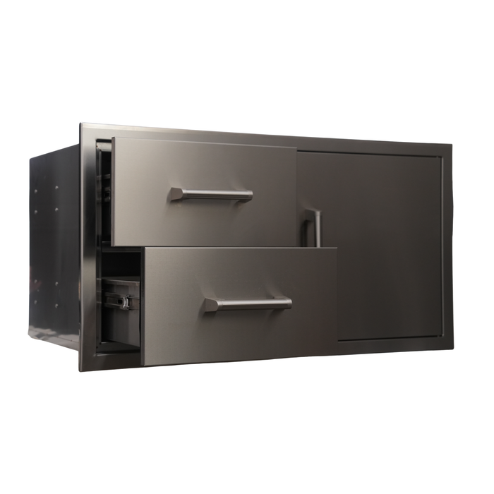 36" Door + Double Drawer – 316 Marine Grade Stainless Steel (CJ36PRO-DDR-316)