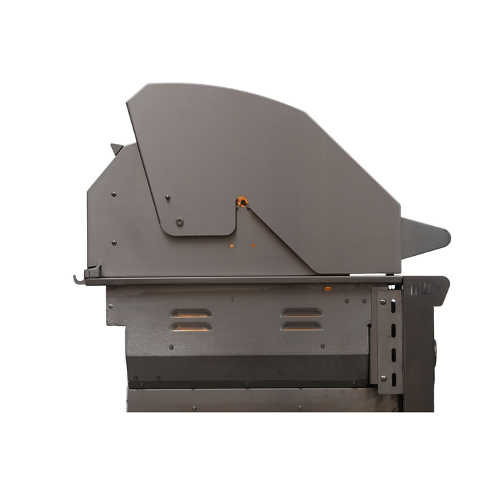 CJ Grills 42" Pro Hybrid Built-In Grill – Gas, Charcoal & Wood (CJ42PRO-316 marine-grade stainless steel ) Includes CJ Grills branded vinyl cover, grate lifting tool, charcoal tray, and rotisserie kit