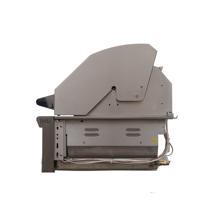 CJ Grills 42" Pro Hybrid Built-In Grill – Gas, Charcoal & Wood (CJ42PRO-316 marine-grade stainless steel ) Includes CJ Grills branded vinyl cover, grate lifting tool, charcoal tray, and rotisserie kit