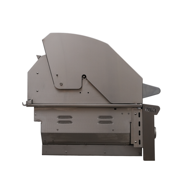CJ Grills 42" 304S Hybrid Built-In Grill – Gas, Charcoal & Wood (CJ42S-304) Includes CJ Grills branded vinyl cover, charcoal tray, and rotisserie kit