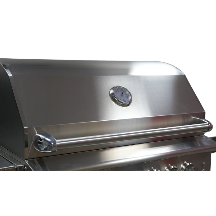 CJ Grills 36" 304S Hybrid Built-In Grill – Gas, Charcoal & Wood (CJ36S-304)
