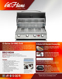 Cal Flame - BBQ Built In Grills G-Series - 4 BURNER - BBQ18G04