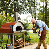 Fontana Mangiafuoco Anthracite Build In Wood Pizza Oven