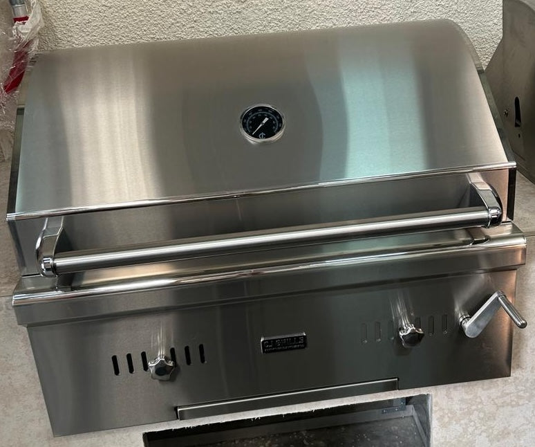 CJ Grills 32" 316 Pro Built-In Charcoal Grill (CJ32PRO-CH-316)