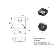 Reginox Sink  Ohio 40x40 (L) OKG Undermount Square Sink