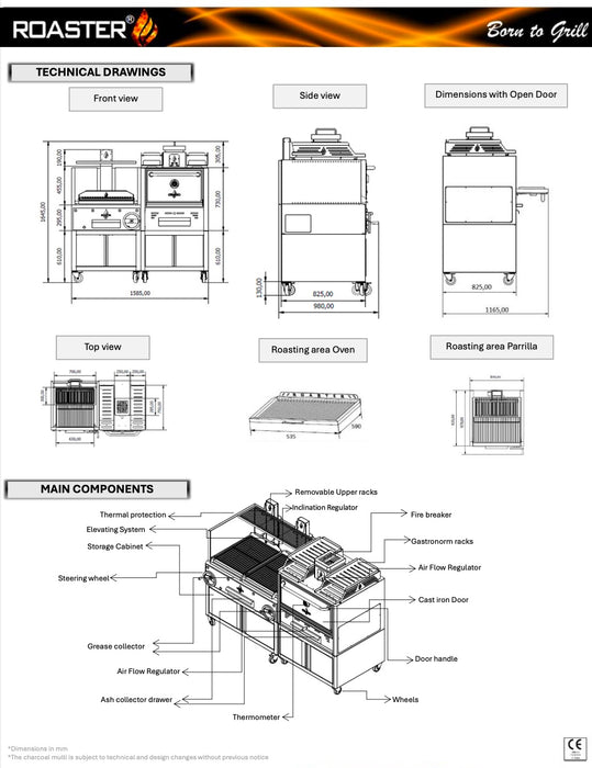 Roaster Multi Freestanding Commercial Chargrill Oven - MU-GP2GC-R56