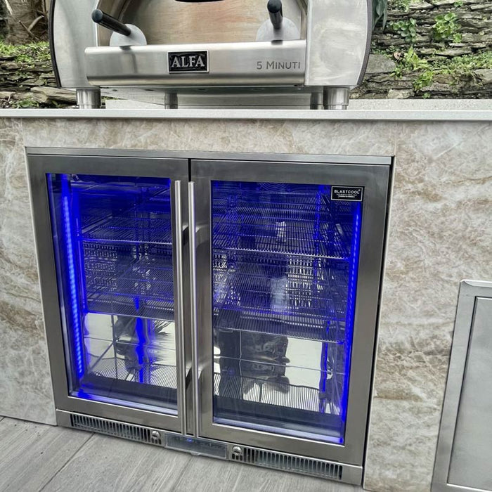 Blastcool XP2 Extremis  Refrigerator Marine grade stainless 316L Glass door / Solid Door Option Available