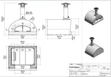 Fontana Mangiafuoco Anthracite Build In Wood Pizza Oven