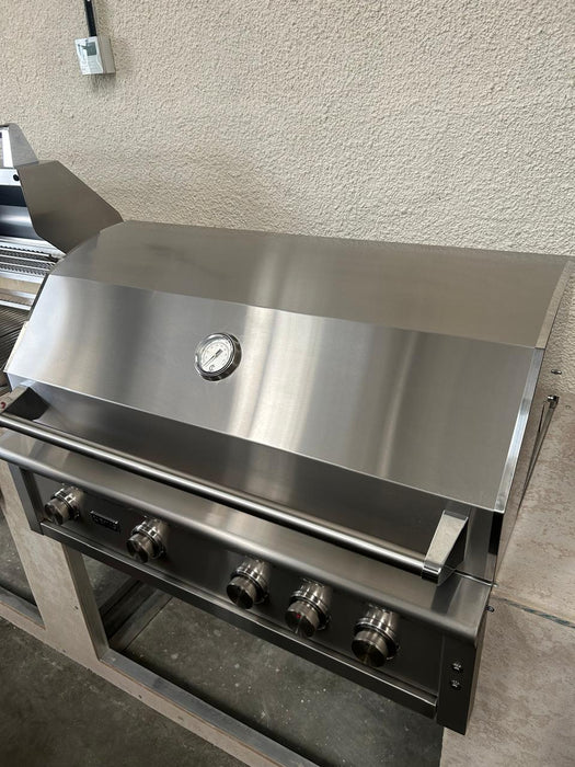 CJ Grills 42" 304S Hybrid Built-In Grill – Gas, Charcoal & Wood (CJ42S-304)