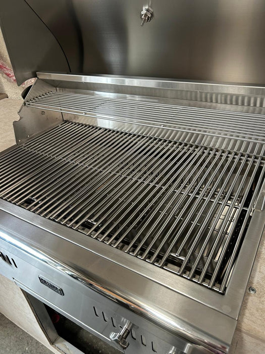 CJ Grills 32" 304S Hybrid Built-In Grill – Gas, Charcoal & Wood (CJ32S-304)