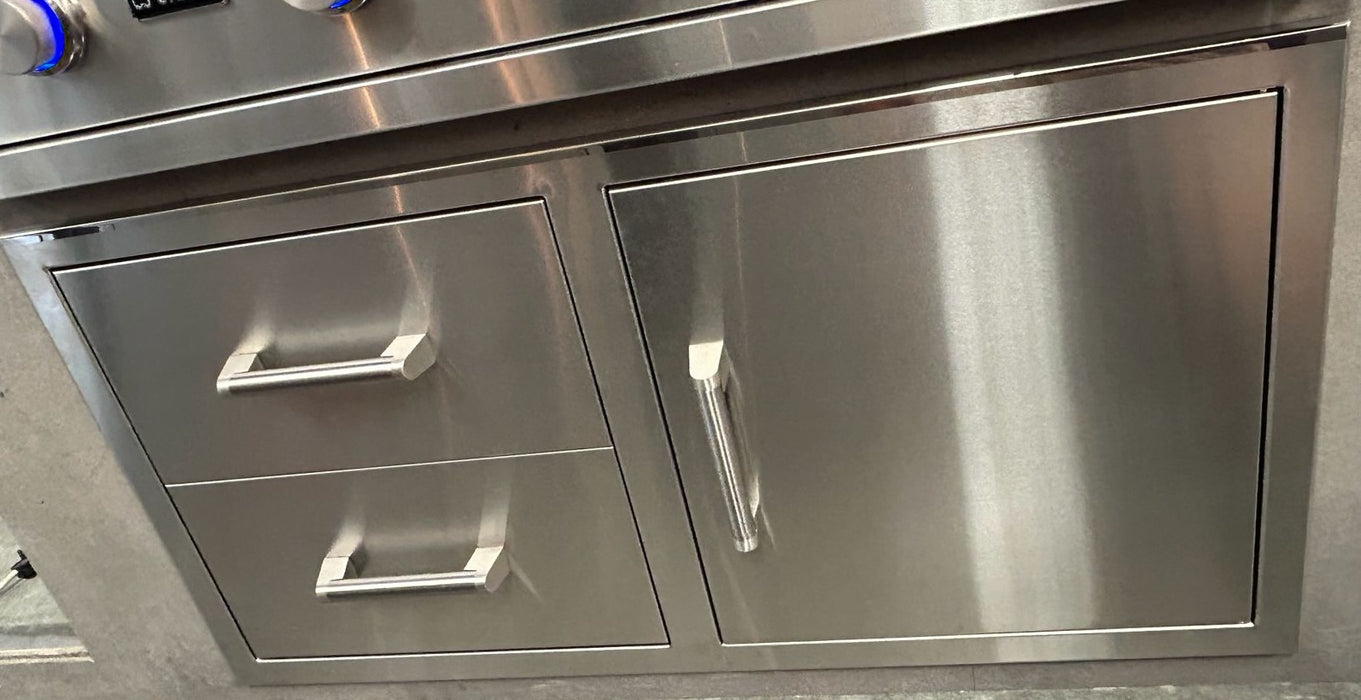 36" Door + Double Drawer – 316 Marine Grade Stainless Steel (CJ36PRO-DDR-316)