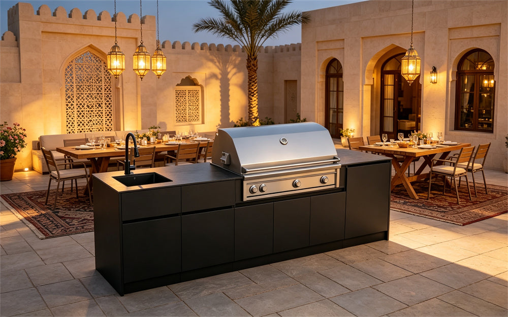 CJ Grill Brand: Marine Grade Aluminum for Outdoor Kitchen Cabinets.