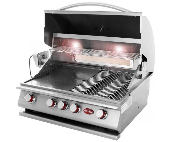 Cal Flame P4 Series 32-inch 4-burner built-in gas grill for outdoor kitchens in UAE