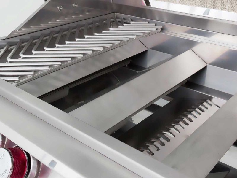 Stainless steel Cal Flame P5 Series built-in BBQ gas grill in Abu Dhabi