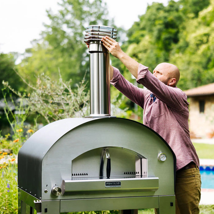 Fontana  Mangiafuoco gas Hybrid Gas & Wood Oven - New Gen