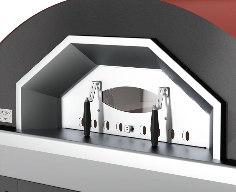 Fontana Forni Prometeo stainless steel pizza oven for Riyadh restaurants