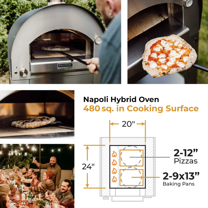 Fontana Margherita Hybrid Gas & Wood Oven - New Gen Margherita
