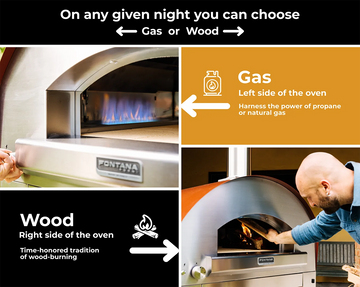 Fontana Margherita Hybrid Gas & Wood Oven - New Gen Margherita