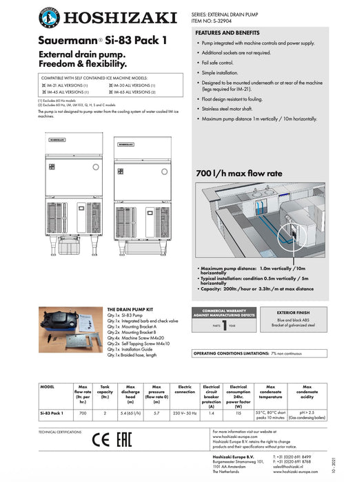 Hoshizaki IM-21CNE-HC  Cuber, Self Contained
