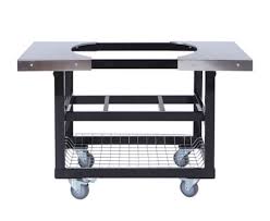 Primo PGCXXLH Oval XXL 500 All In One, With Primo Cart Base with Basket and Stainless Side Shelves for XXL - PG00372