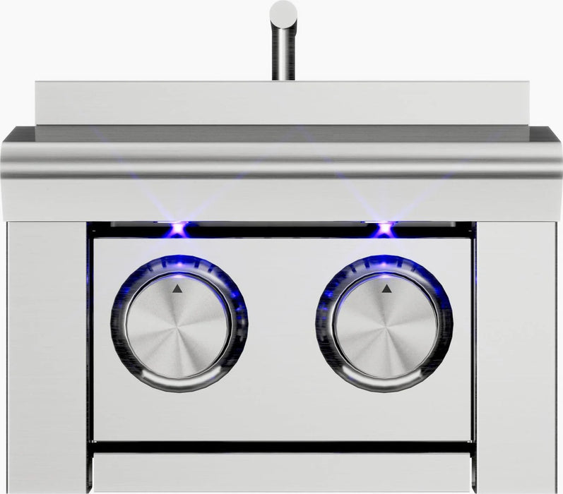 CJ Grills CJPRO-DSB-316 Double Side Burner 316 marine-grade stainless steel)