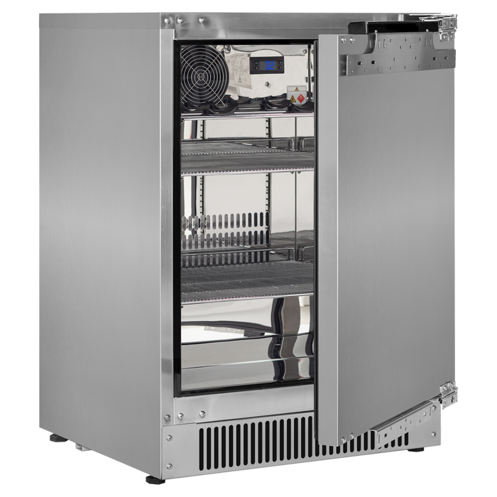 Blastcool Extremis iXP1 (Integrated) Outdoor Fridge  marine-grade 316 stainless steel