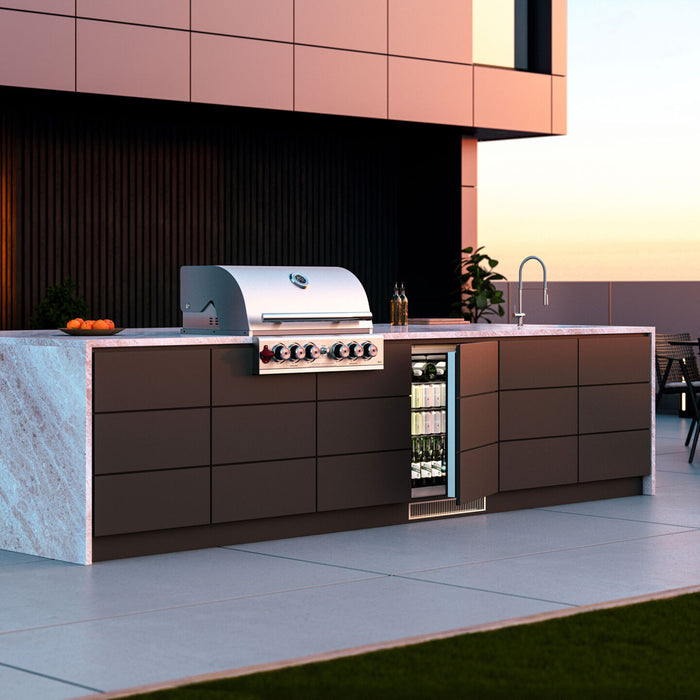 Blastcool Extremis iXP1 (Integrated) Outdoor Fridge  marine-grade 316 stainless steel