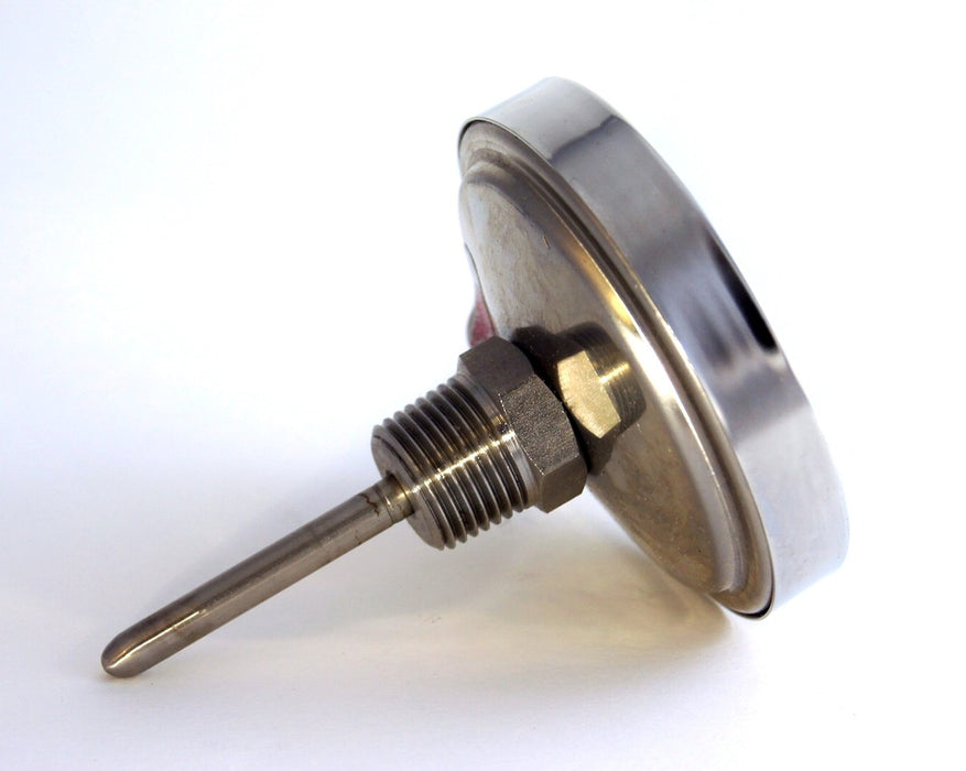 TEL-TRU BQ300R BBQ GRILL & SMOKER THERMOMETER 3" DIAL 2.5" STEM CALIBRATABLE