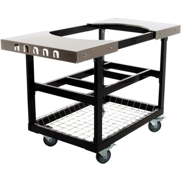 Primo PGCXXLH Oval XXL 500 All In One, With Primo Cart Base with Basket and Stainless Side Shelves for XXL - PG00372